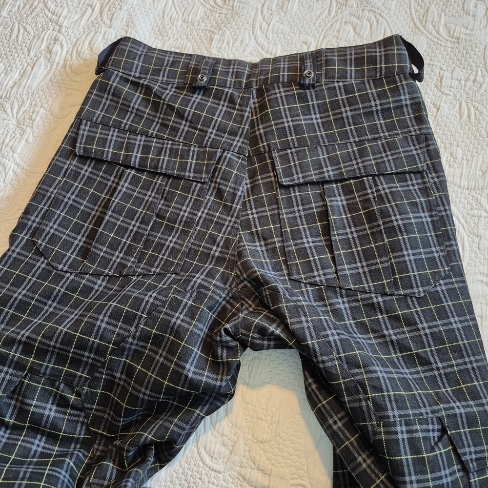 Bonfire men's size Medium black plaid classic fit snowboarding pants EUC - Picture 7 of 13